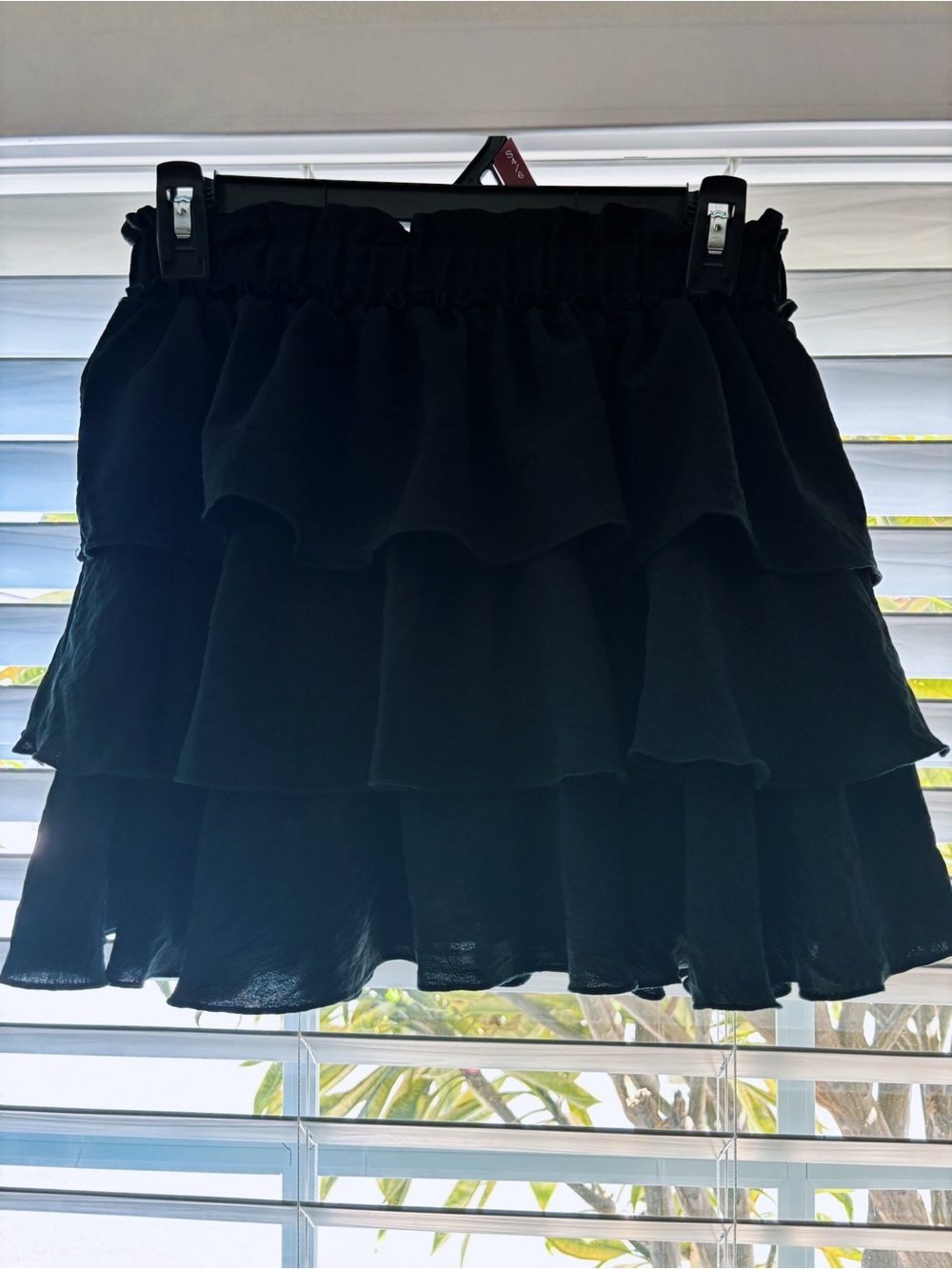 Women's Black Tiered Ruffle Skirt - Brand: